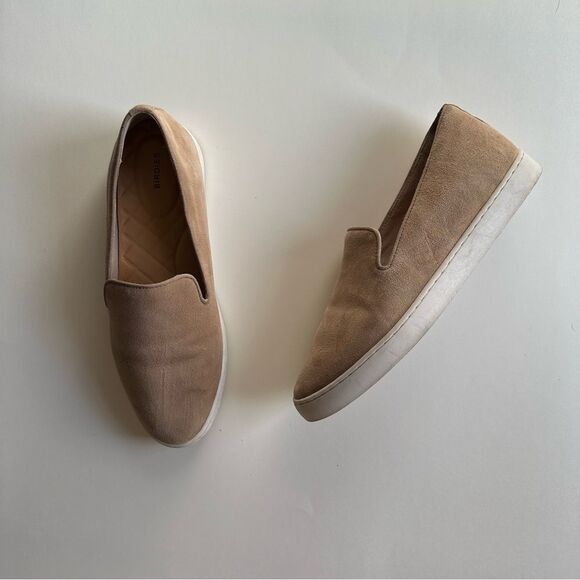 Birdies Tan Suede The Swift Classic Slip On Sneakers - Picture 2 of 9